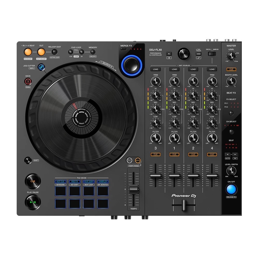 Pioneer DJ DDJ-FLX6-GT 4 Kanal DJ Controller Setup