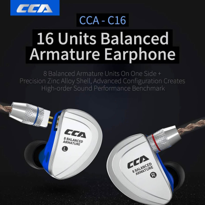 CCA C16 8BA Dengeli Armatür HiFi In-ear Monitör Kablolu Kulak İçi Kulaklık - 6