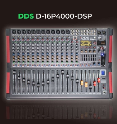 DDS D16 P4000 DSP 4000 Watt 16 Kanal Power Mikser - 1