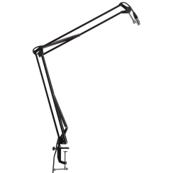 Gator Frameworks GFWMICBCBM1000 | Desk-Mounted Broadcast/Podcast Boom Mic Stand - 1