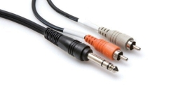 Hosa 1/4'' TRS (M) <-> Dual RCA (M) Insert kablo, 3 mt. - Hosa