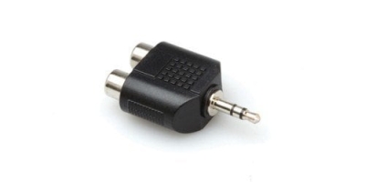Hosa Çift RCA (F) <-> 3.5 mm. TRS (M) Çevirici - 1