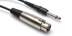 Hosa XLR (F) - 1/4'' TS (M) Balanssız kablo 3 mt. - Hosa