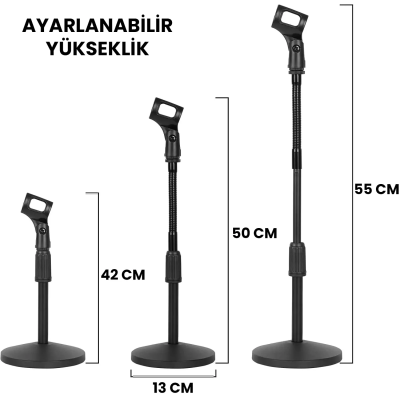 Larkin DS310 Ağırlıklı Masa Tipi Mikrofon Standı - 3