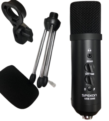 Spekon USB500E Condenser Mikrofon - 1