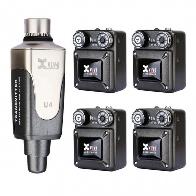 Xvive U4R4 Kablosuz In-Ear Monitör Sistemi (4 Alıcılı) - 1